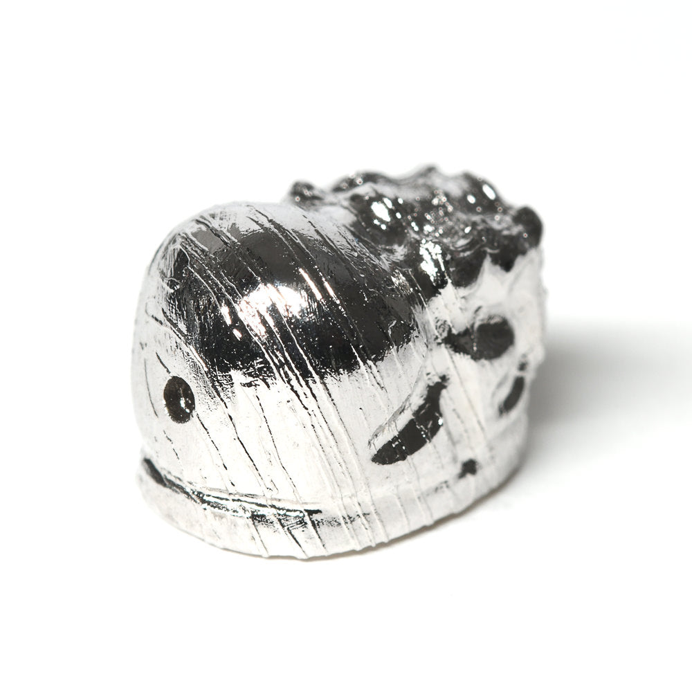 [鑑別付]アルタイ隕石 (シルバー)貔貅ビーズ 11x7.9x7.7mm #RH174