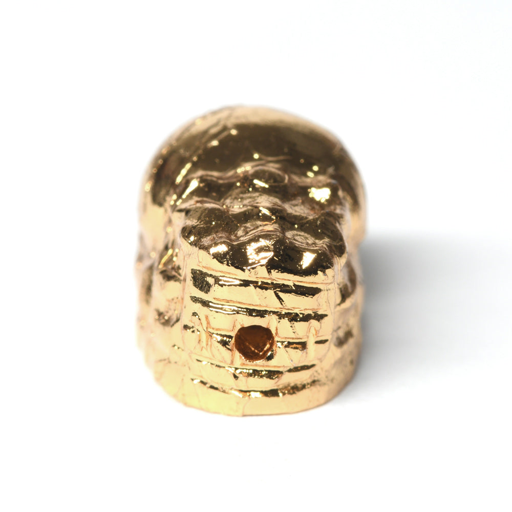 [鑑別付]アルタイ隕石 (ゴールド)貔貅ビーズ 10.9x7.7x7.7mm #RH176