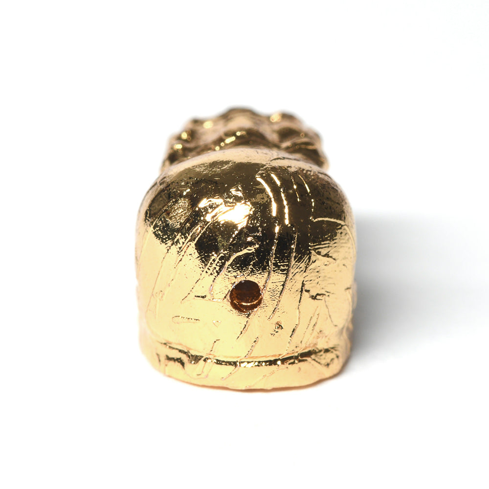 [鑑別付]アルタイ隕石 (ゴールド)貔貅ビーズ 10.9x7.7x7.7mm #RH176
