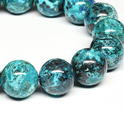 [限定販売] [高品質] クリソコラ,シャッタカイト ブレスレット 13-13.5mm #RH530