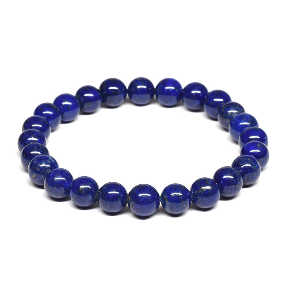 [口答鑑別付]天然ラピスラズリ ブレスレット 7.5mm #RJ026