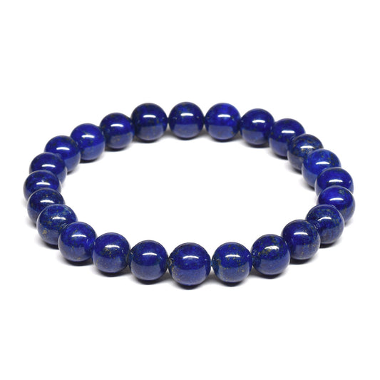 [口答鑑別付]天然ラピスラズリ ブレスレット 7.5mm #RJ026