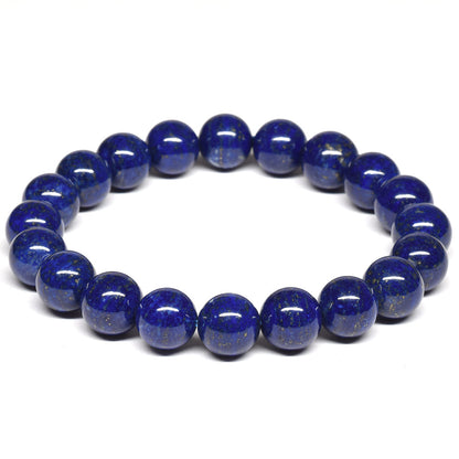 [口答鑑別付]天然ラピスラズリ ブレスレット 9.5-10mm #RJ030