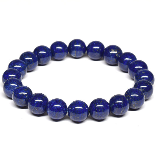 [口答鑑別付]天然ラピスラズリ ブレスレット 9.5-10mm #RJ030
