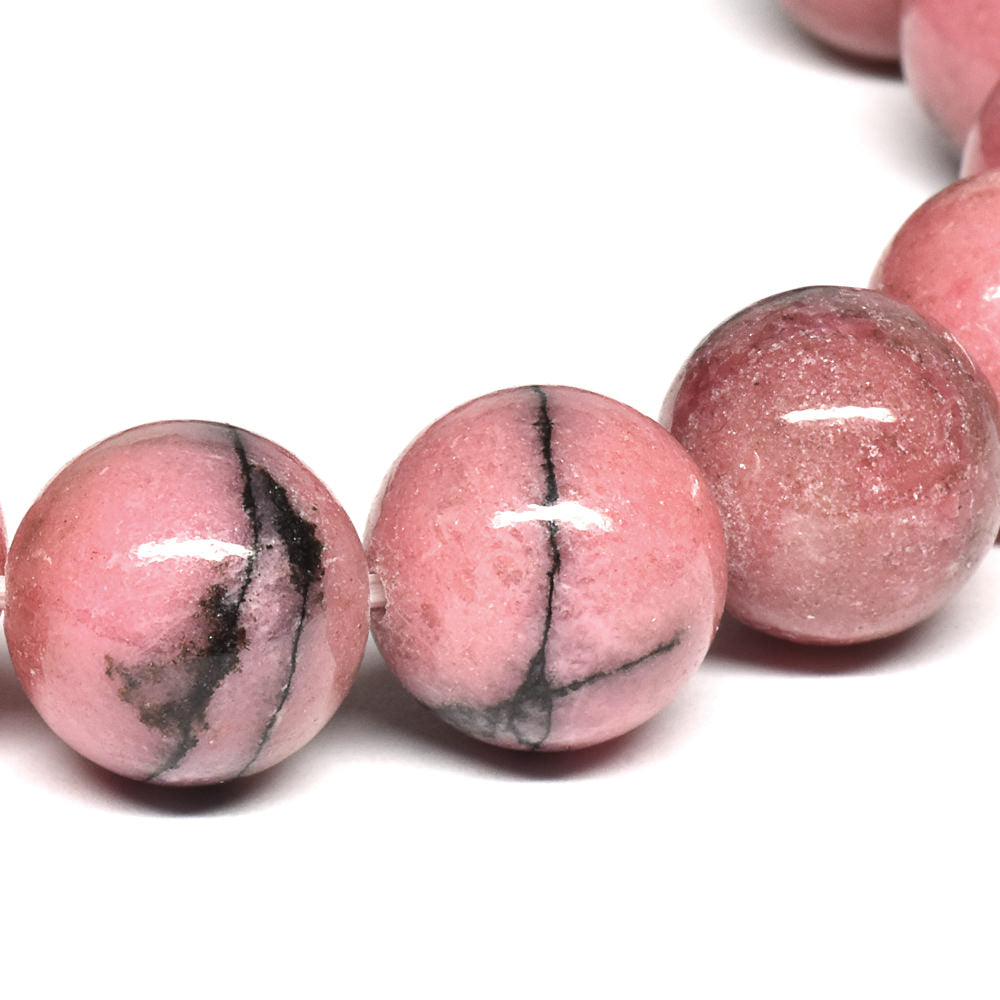 [鑑別付]愛知県産 愛知ロードナイト【山梨一級研磨士作】 ブレスレット 12mm #RJ036