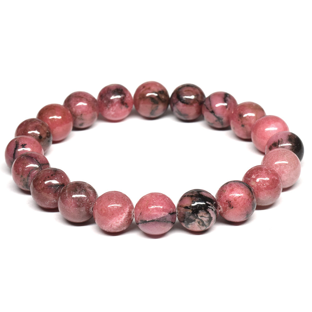 [鑑別付]愛知県産 愛知ロードナイト【山梨一級研磨士作】 ブレスレット 10mm #RJ037