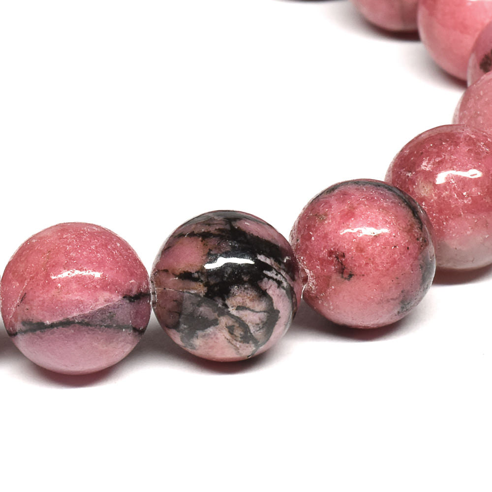 [鑑別付]愛知県産 愛知ロードナイト【山梨一級研磨士作】 ブレスレット 10mm #RJ037