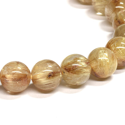 ゴールドルチルクォーツ ブレスレット 7.5mm #RJ054