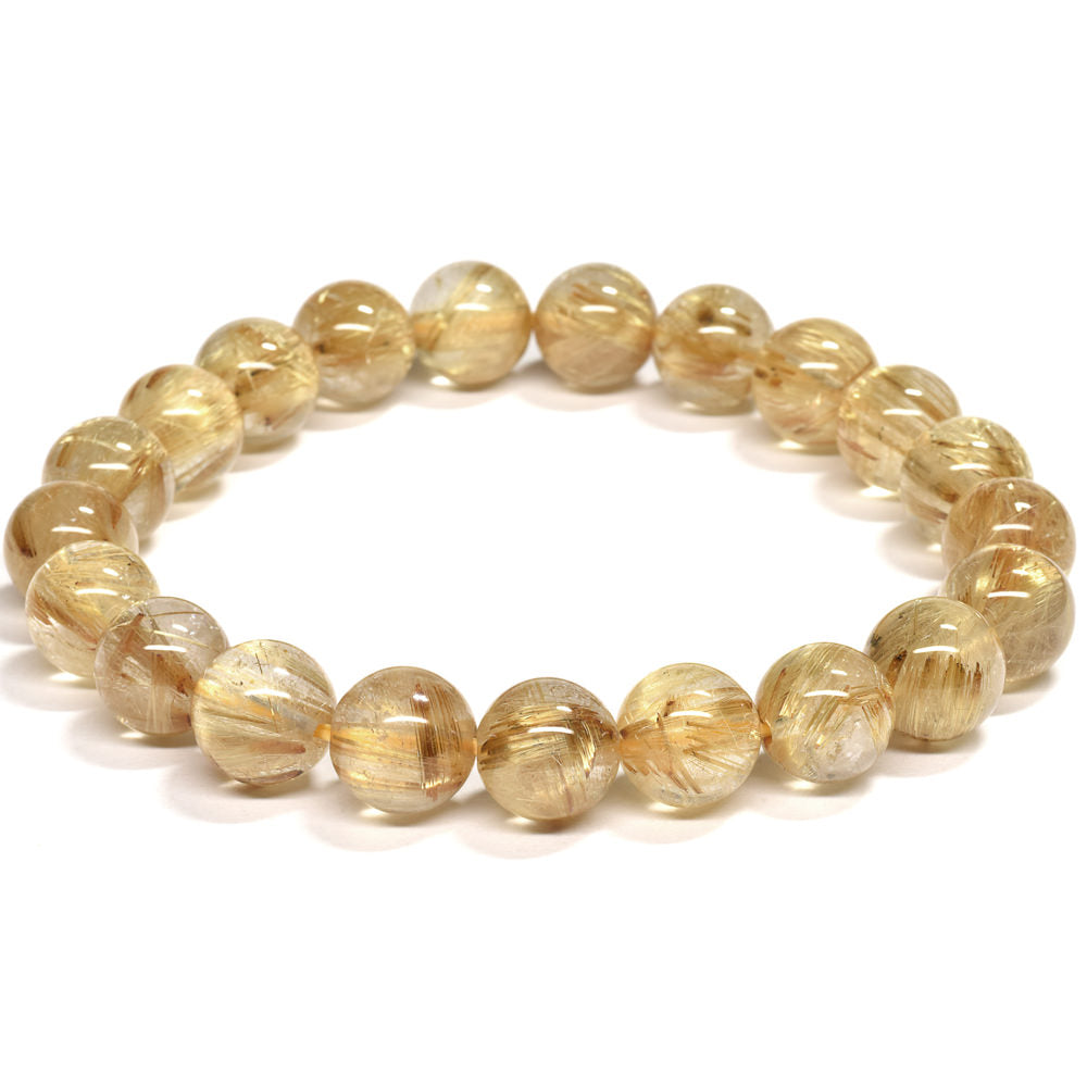 ゴールドルチルクォーツ ブレスレット 10.5mm #RJ058