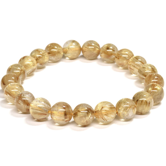 ゴールドルチルクォーツ ブレスレット 10.5mm #RJ058