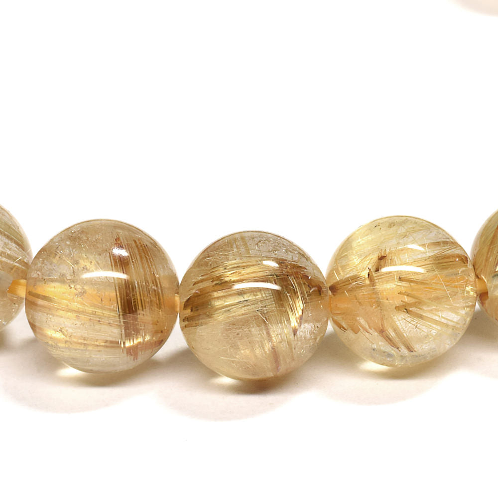 ゴールドルチルクォーツ ブレスレット 10.5mm #RJ058