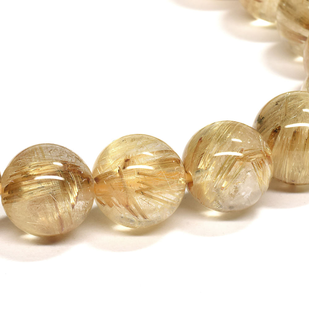ゴールドルチルクォーツ ブレスレット 10.5mm #RJ058