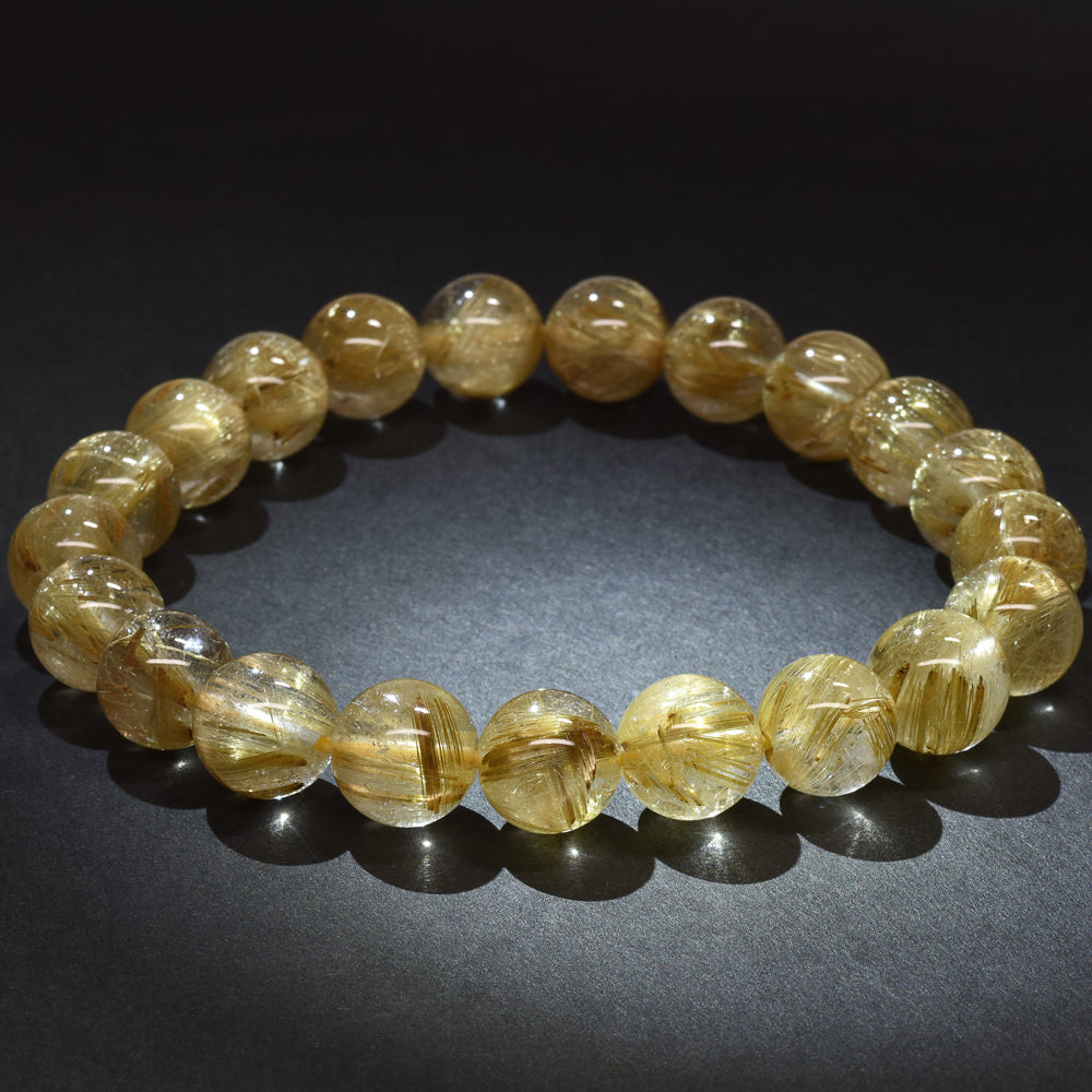 ゴールドルチルクォーツ ブレスレット 10.5mm #RJ058