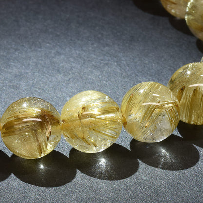 ゴールドルチルクォーツ ブレスレット 10.5mm #RJ058