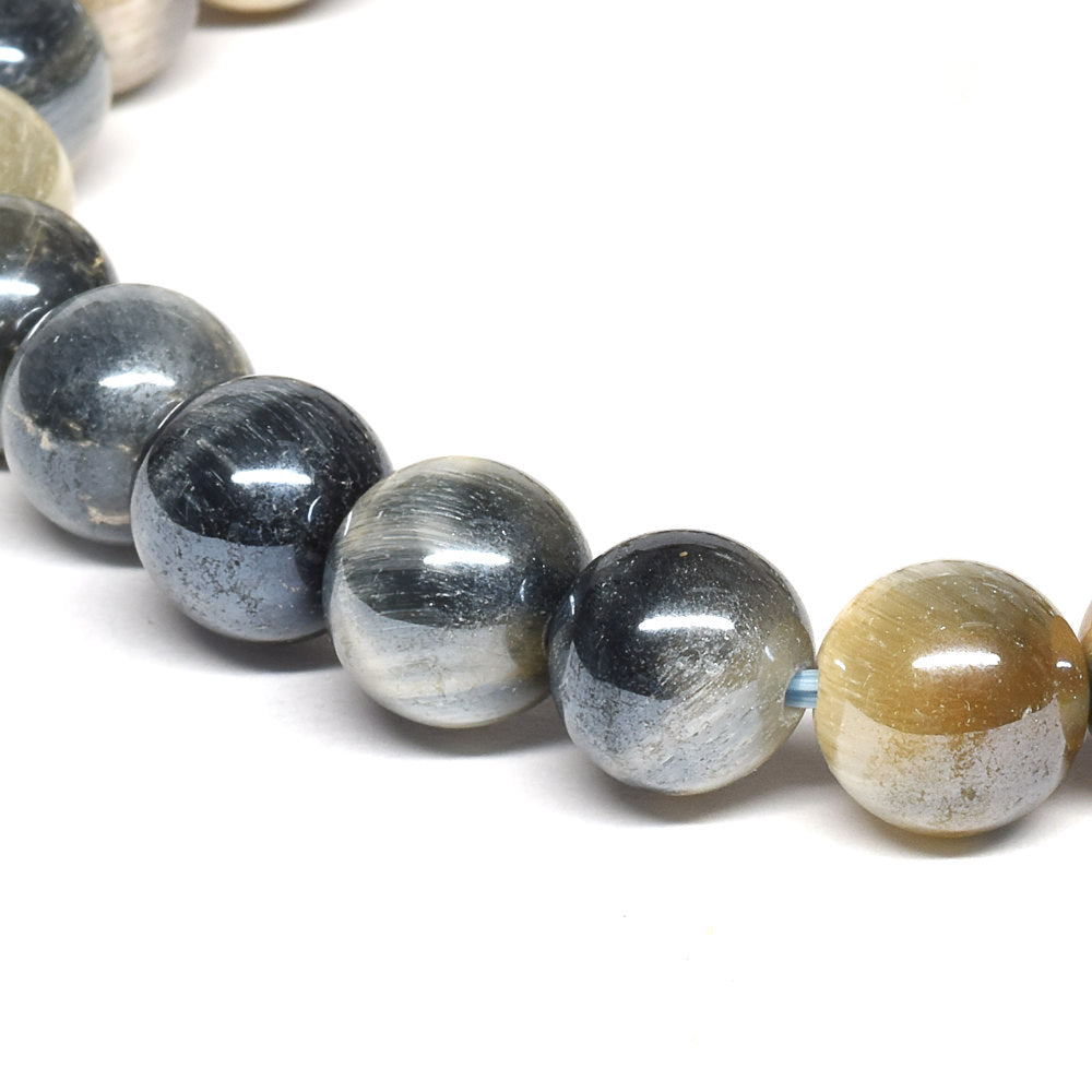 シルバーシャイン・ゼブラタイガーアイ ブレスレット 8mm #RJ068