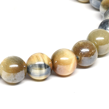 シルバーシャイン・ゼブラタイガーアイ ブレスレット 8mm #RJ068