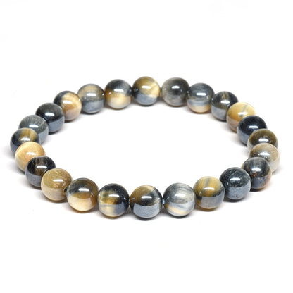 シルバーシャイン・ゼブラタイガーアイ ブレスレット 8mm #RJ069
