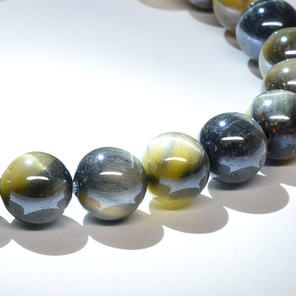 シルバーシャイン・ゼブラタイガーアイ ブレスレット 8mm #RJ069