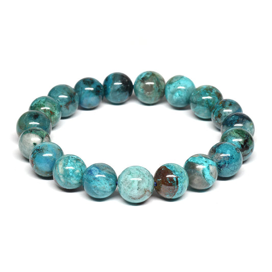 クリソコラシリカ ブレスレット 10-10.5mm #RJ122
