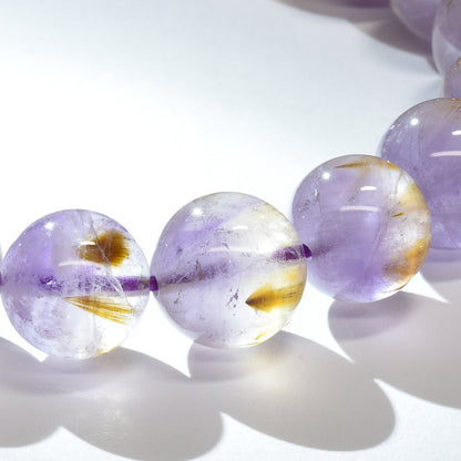 ゲーサイトインアメジスト ブレスレット 10-10.5mm #RJ123