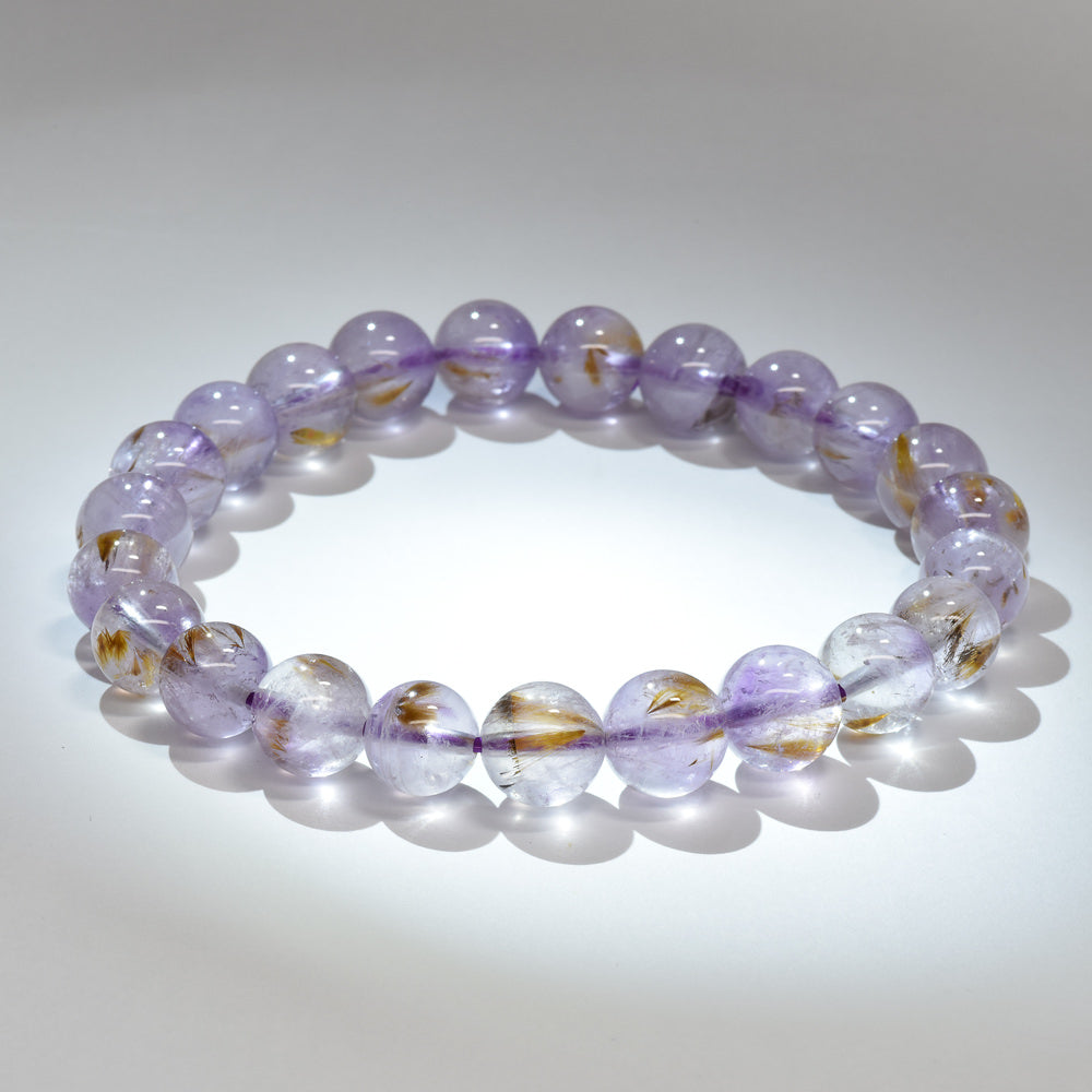ゲーサイトインアメジスト ブレスレット 8.5mm #RJ126