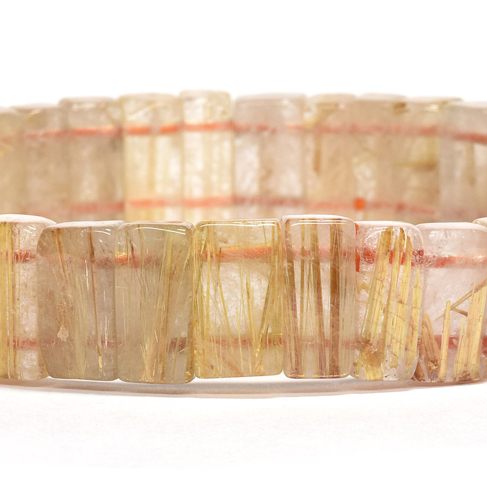 [鑑別付]ゴールドルチルクォーツ バングル 11.5mm #RJ155