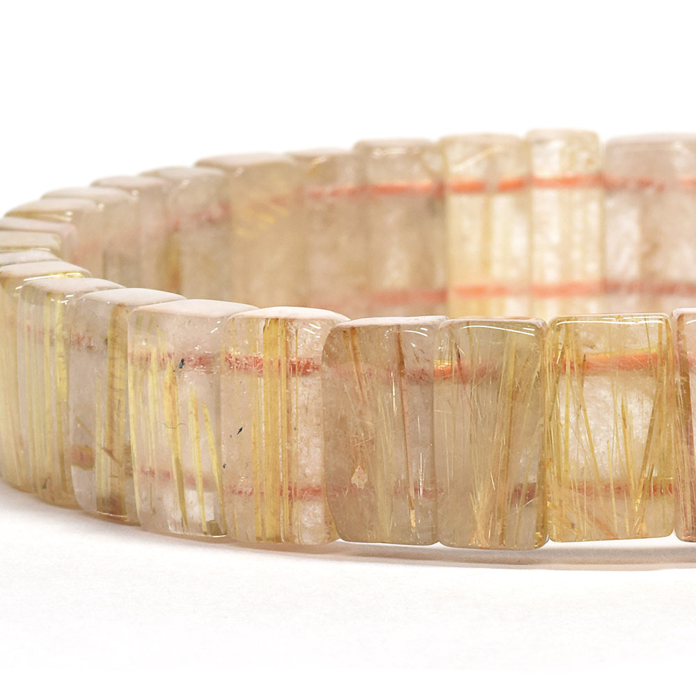 [鑑別付]ゴールドルチルクォーツ バングル 11.5mm #RJ155