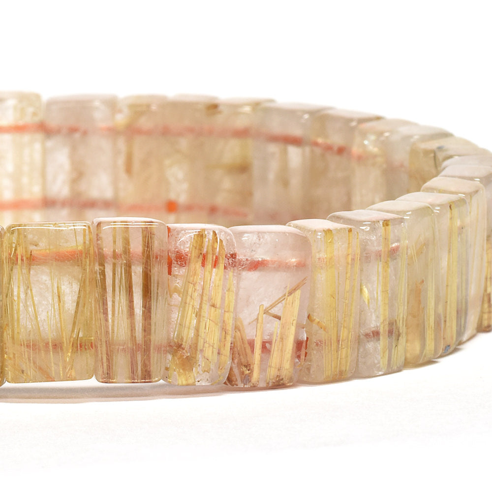 [鑑別付]ゴールドルチルクォーツ バングル 11.5mm #RJ155