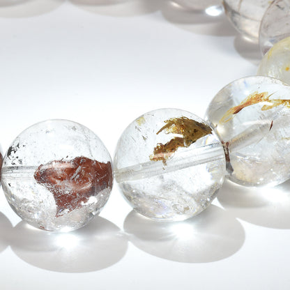 ライモナイトインエレスチャルクォーツ ブレスレット 15mm #RJ158