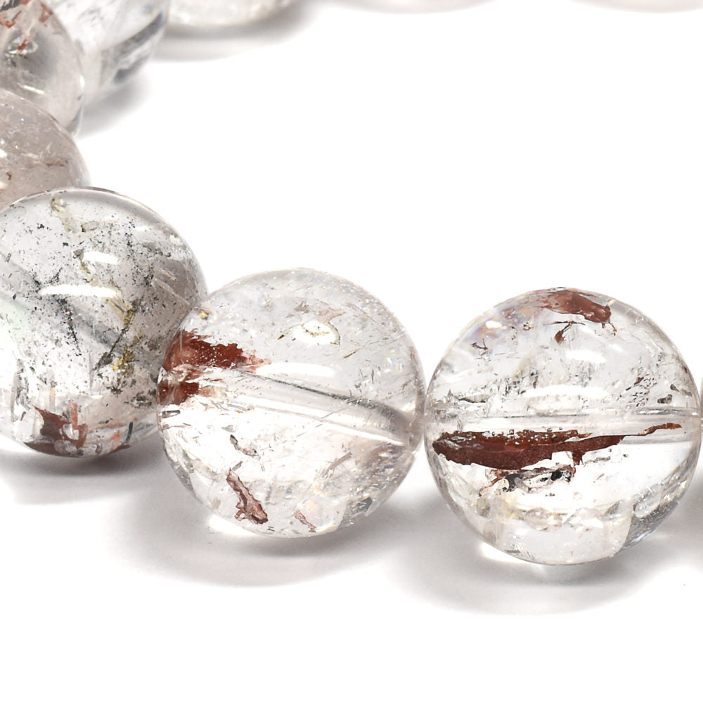 ライモナイトインエレスチャルクォーツ ブレスレット 15mm #RJ159