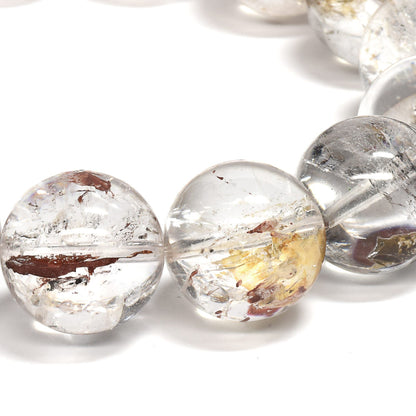 ライモナイトインエレスチャルクォーツ ブレスレット 15mm #RJ159