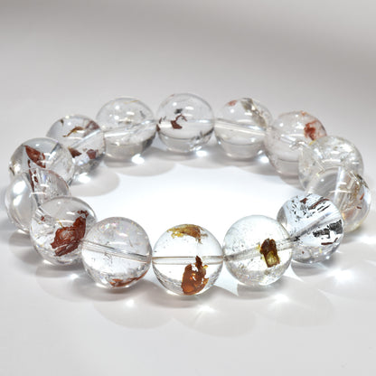 ライモナイトインエレスチャルクォーツ ブレスレット 16-16.5mm #RJ160