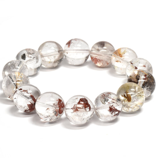 ライモナイトインエレスチャルクォーツ ブレスレット 16-16.5mm #RJ161