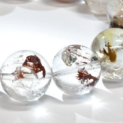 ライモナイトインエレスチャルクォーツ ブレスレット 16-16.5mm #RJ161