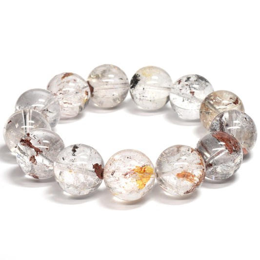 ライモナイトインエレスチャルクォーツ ブレスレット 18-18.5mm #RJ162