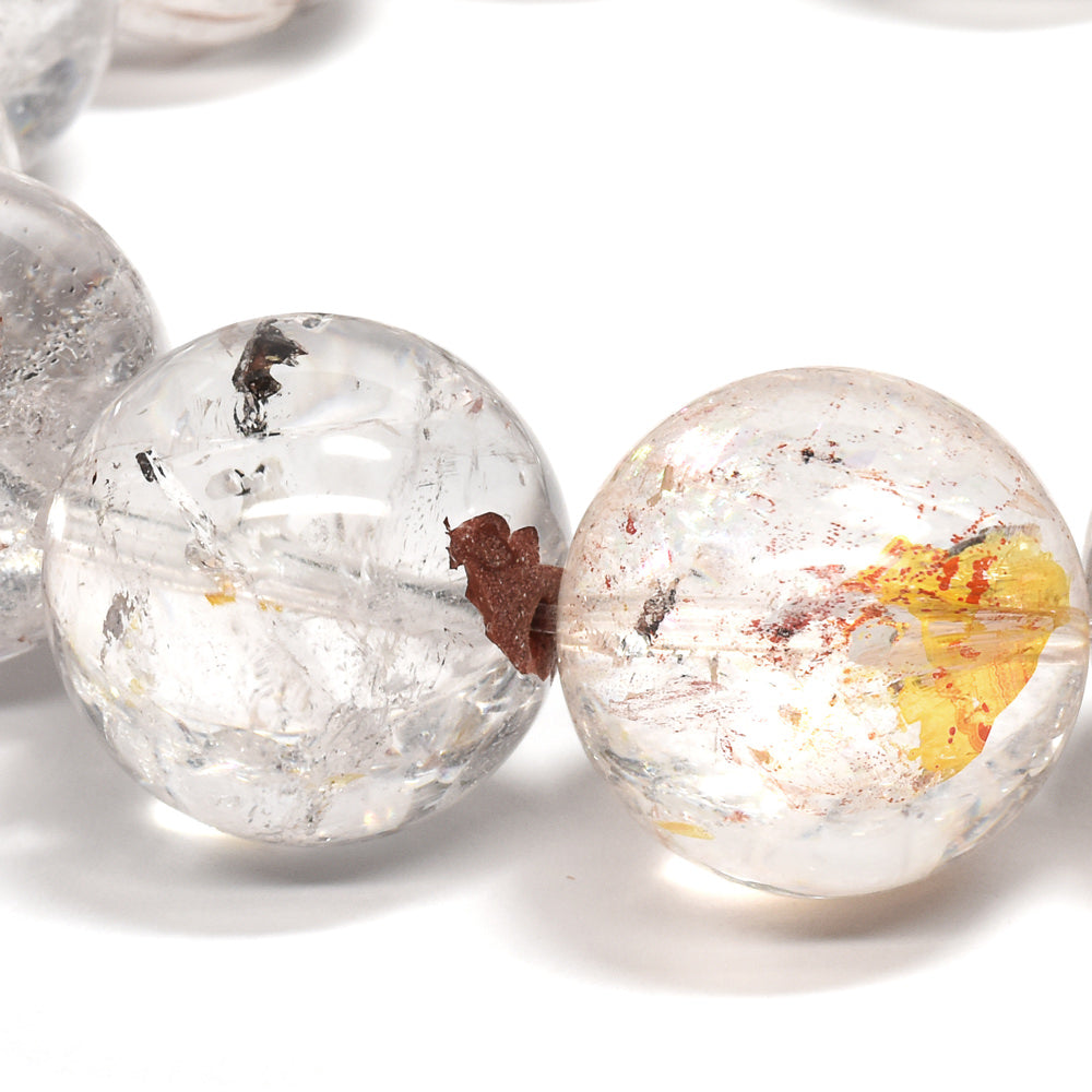 ライモナイトインエレスチャルクォーツ ブレスレット 18-18.5mm #RJ162