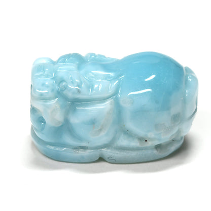 ラリマー 貔貅ビーズ 17.3x9.8x10.9mm #RJ168