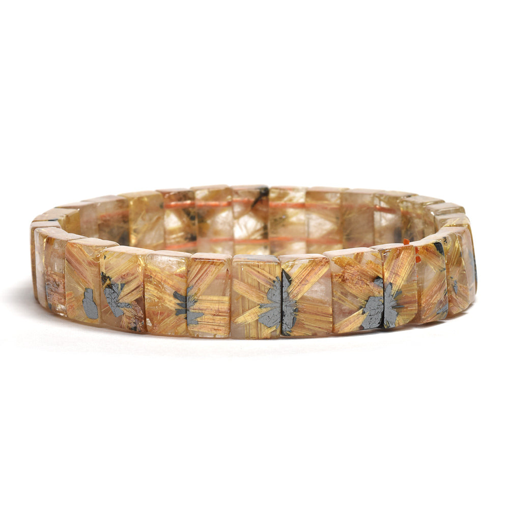 [鑑別付]放射ルチルクォーツ バングル 11mm幅 #RJ171