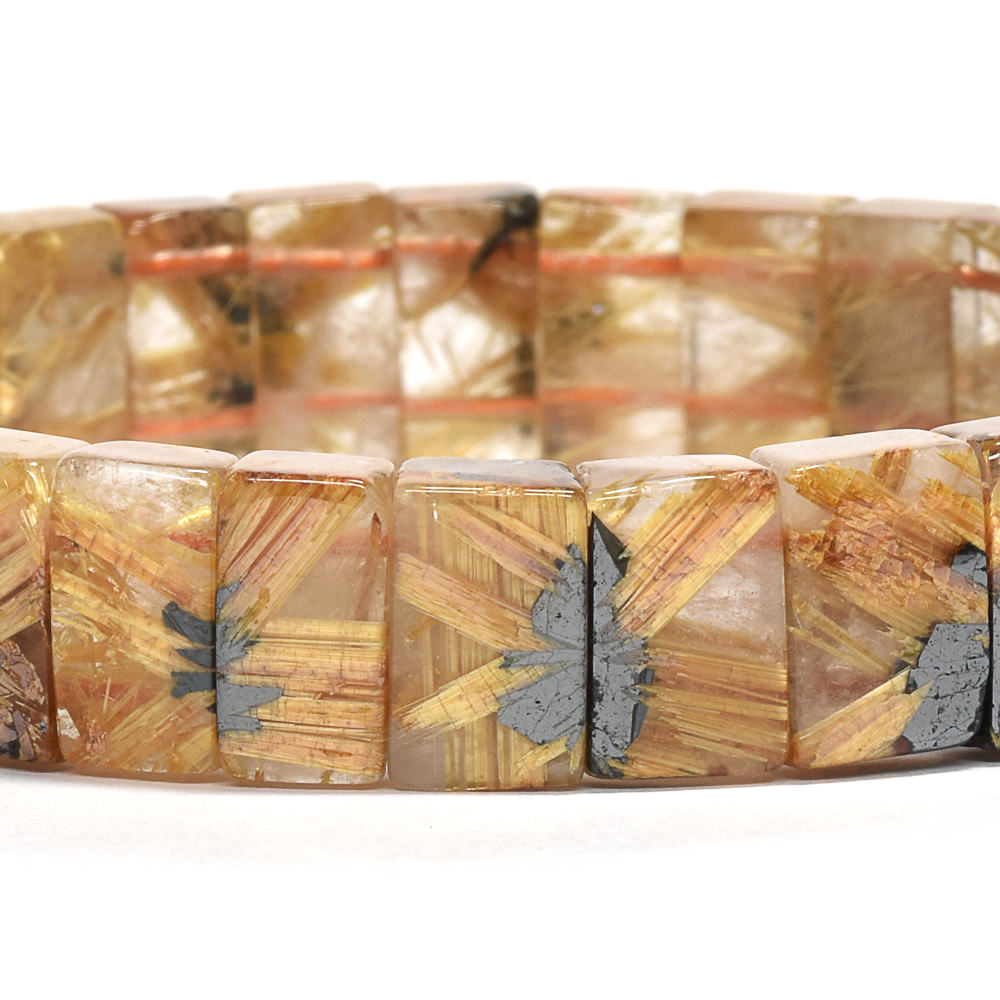 [鑑別付]放射ルチルクォーツ バングル 11mm幅 #RJ171