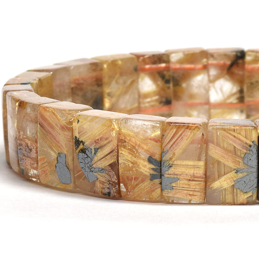 [鑑別付]放射ルチルクォーツ バングル 11mm幅 #RJ171