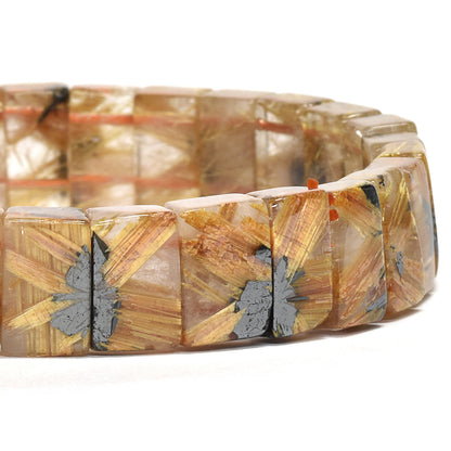 [鑑別付]放射ルチルクォーツ バングル 11mm幅 #RJ171