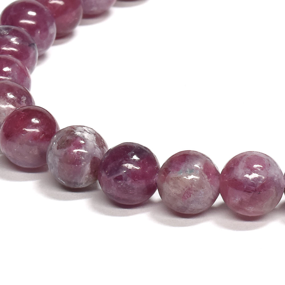 ピンクトルマリンレピドライトクォーツ ブレスレット 7.5mm #RJ187