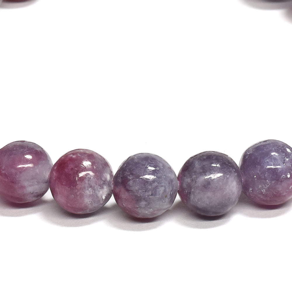 ピンクトルマリンレピドライトクォーツ ブレスレット 7.5-8mm #RJ188