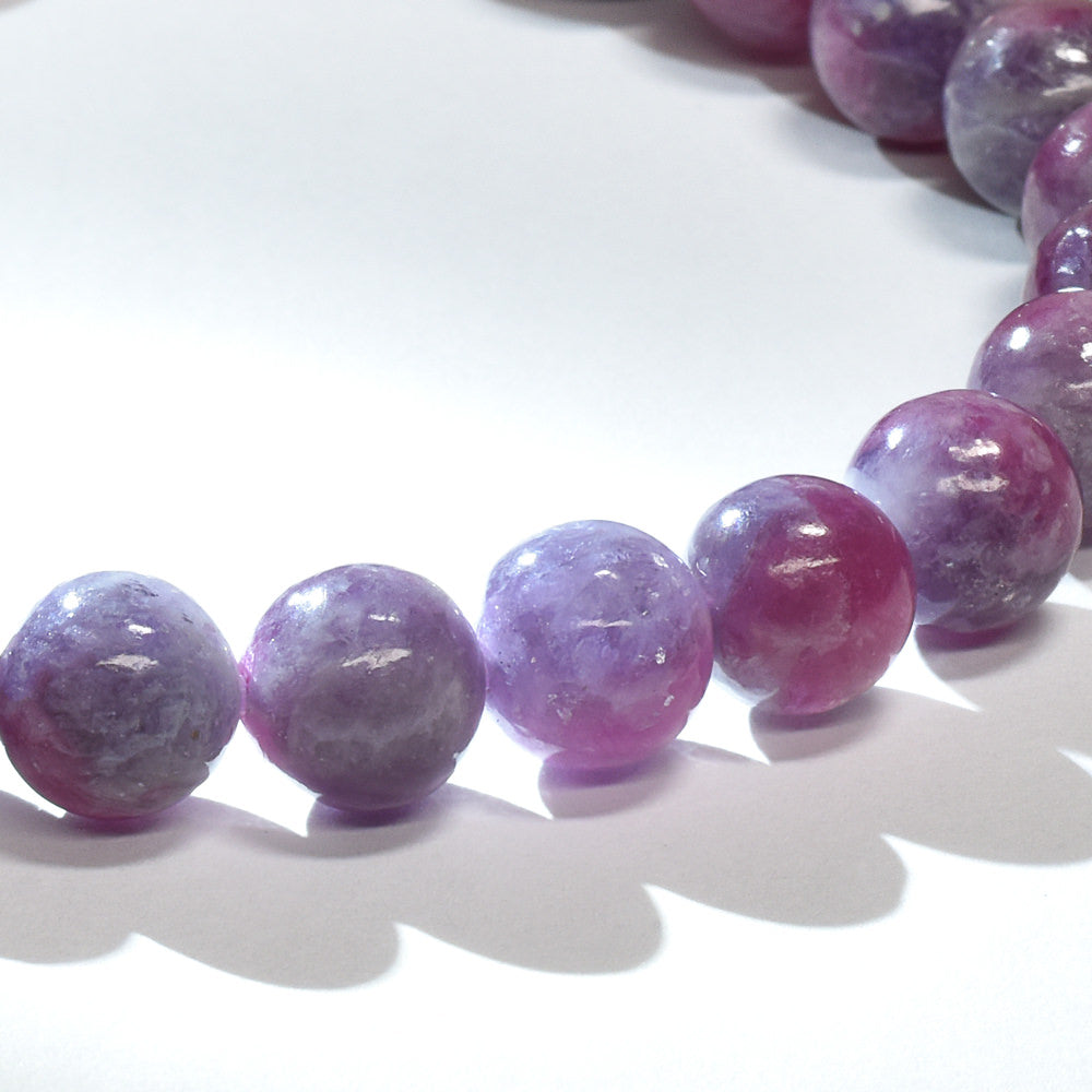 ピンクトルマリンレピドライトクォーツ ブレスレット 7.5-8mm #RJ188