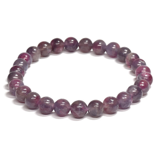 ピンクトルマリンレピドライトクォーツ ブレスレット 7.5mm #RJ189