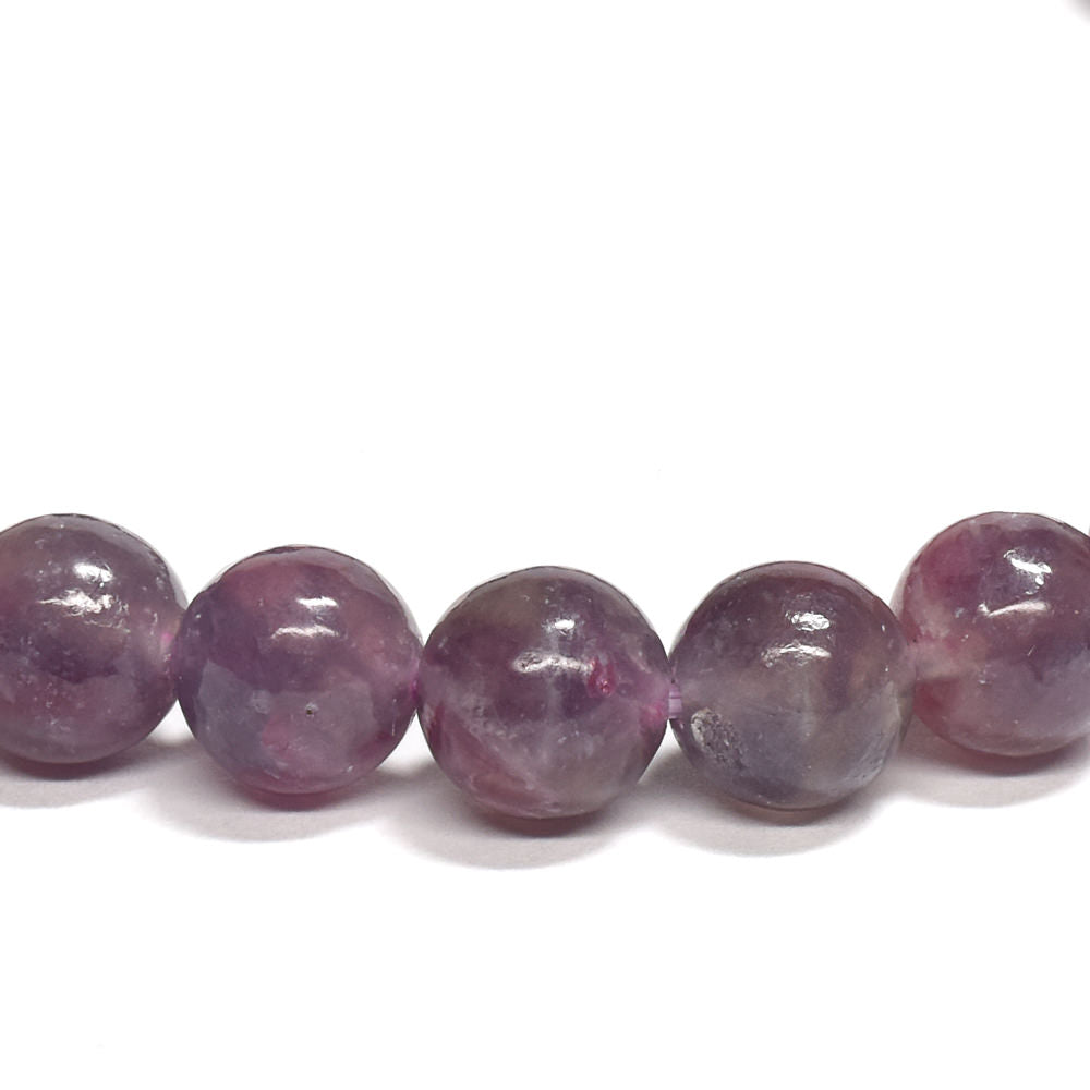 ピンクトルマリンレピドライトクォーツ ブレスレット 7.5mm #RJ189