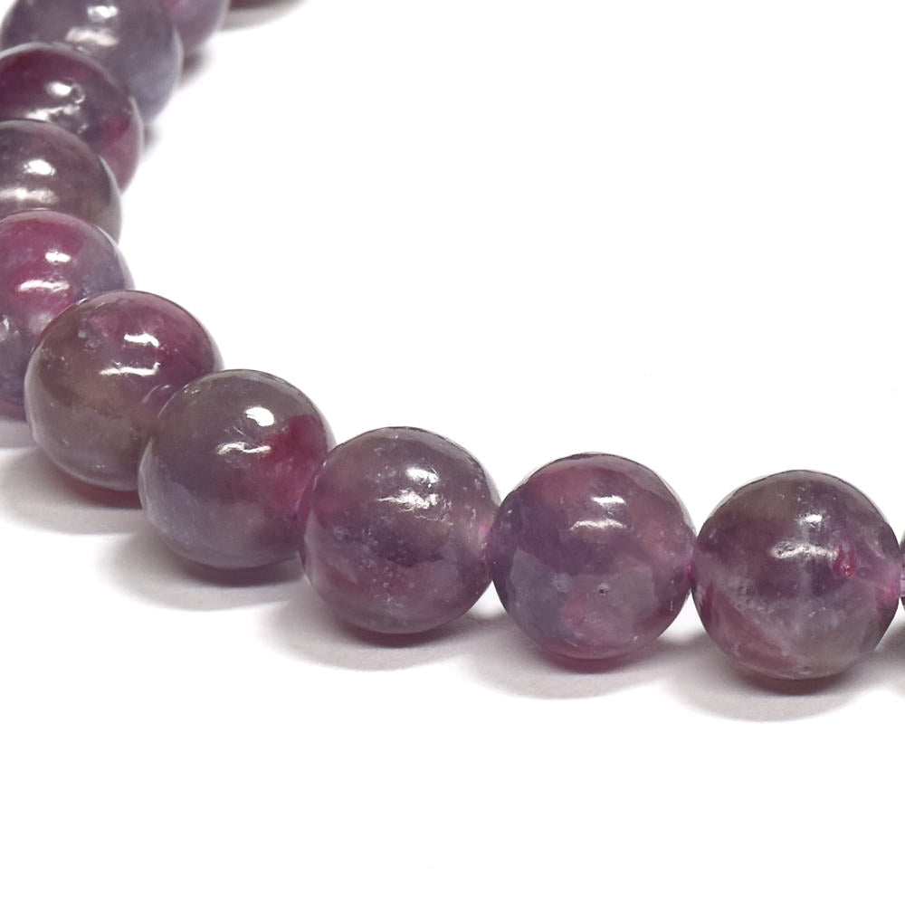 ピンクトルマリンレピドライトクォーツ ブレスレット 7.5mm #RJ189