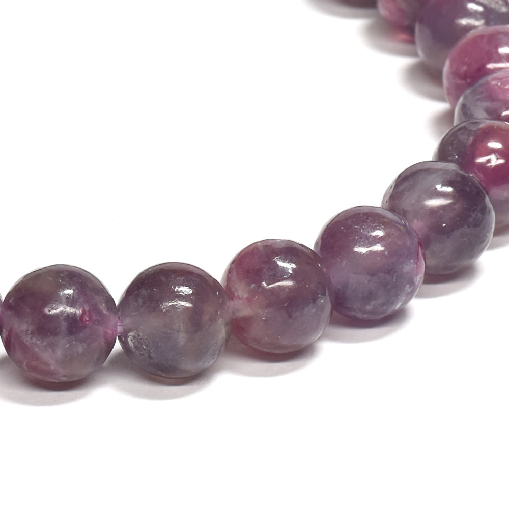 ピンクトルマリンレピドライトクォーツ ブレスレット 7.5mm #RJ189