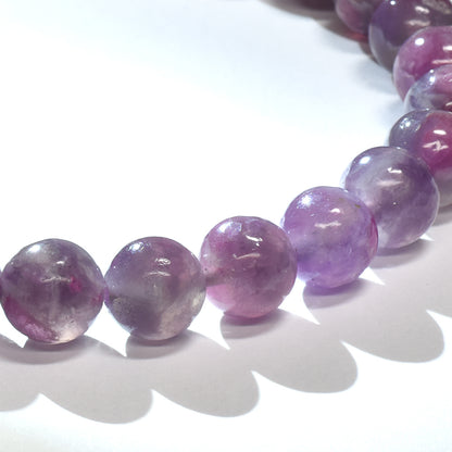 ピンクトルマリンレピドライトクォーツ ブレスレット 7.5mm #RJ189