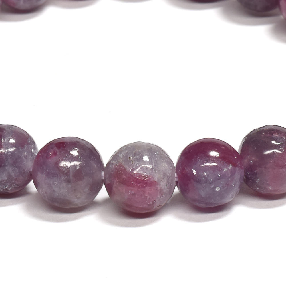 ピンクトルマリンレピドライトクォーツ ブレスレット 8.5mm #RJ190